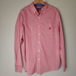 Chaps Longsleeve Button Down Cotton Red Men XL‎